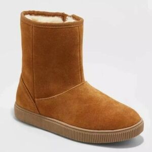 Cat & Jack Emily Suede zip-up Boots